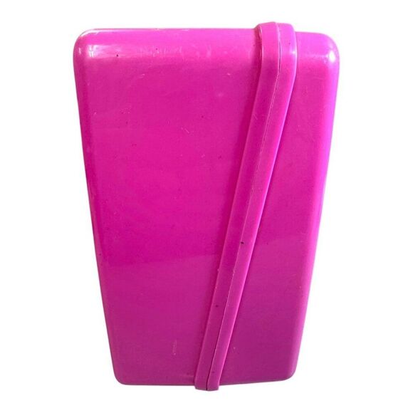 Vintage 1990 Barbie Core Matching Thermos Pink Lunchbox With Handle & Latch READ - Picture 11 of 15